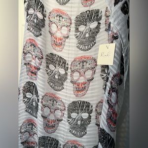 3/$30 NWT Riah Fashions Skull Scarf